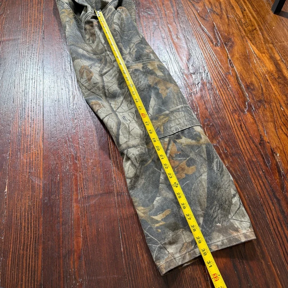 Vintage Wrangler Pants Mens 36x32 Real Tree Camo Double Knee Hunting Baggy - Picture 8 of 12